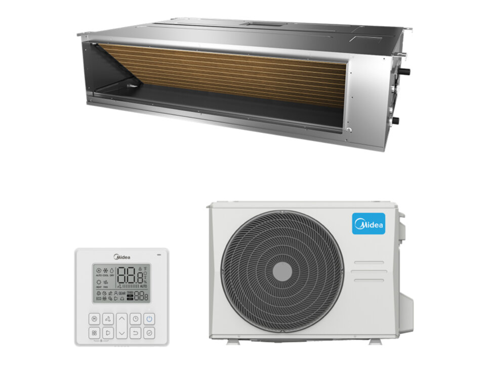 Канальный кондиционер с низкотемпературной доработкой Midea MTI-36HWN1P-R/MOU-36HN1-R/-40
